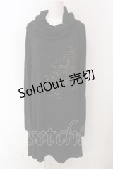Deorart / クラウンウイングptルーズネックカットソー L ブラック O-25-04-10-065-PU-TO-OW-OS