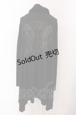 画像3: Deorart / クラウンウイングptルーズネックカットソー L ブラック O-25-04-10-065-PU-TO-OW-OS