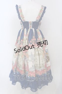 画像5: BAROQUE / ×SAKIZOコラボ Secret gardenフリルジャンパースカート  ブルー O-25-04-10-007-EL-OP-IG-OS