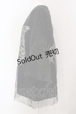 画像2: REFLEM / シースルーレイヤードTシャツ F ブラック O-25-04-10-067-PU-TS-OW-OS