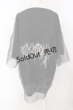 画像3: REFLEM / シースルーレイヤードTシャツ F ブラック O-25-04-10-067-PU-TS-OW-OS