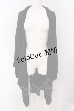 画像1: Deorart / フード付きカーディガン F ブラック O-25-04-10-069-PU-JA-OW-OS