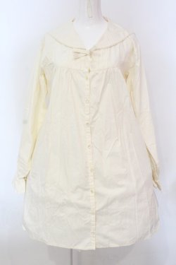 画像1: Physical Drop / セーラーワンピースシャツ  アイボリー O-25-04-10-008-LO-OP-IG-OS