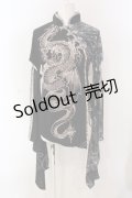 Qutie Frash / 着物袖カットソー  ブラック O-25-04-10-070-QU-TO-OW-OS