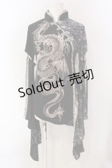 Qutie Frash / 着物袖カットソー  ブラック O-25-04-10-070-QU-TO-OW-OS