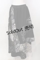 Qutie Frash / ハカマ風ロングスカート  ブラック O-25-04-10-072-QU-SK-OW-OS