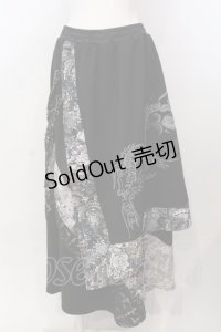 Qutie Frash / ハカマ風ロングスカート  ブラック O-25-04-10-072-QU-SK-OW-OS