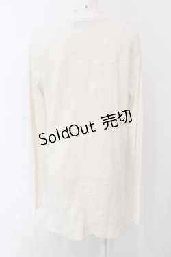 画像2: RNA / テレコロング丈スリットロンTシャツ M ホワイト O-25-04-10-079-PU-TO-YM-ZT61