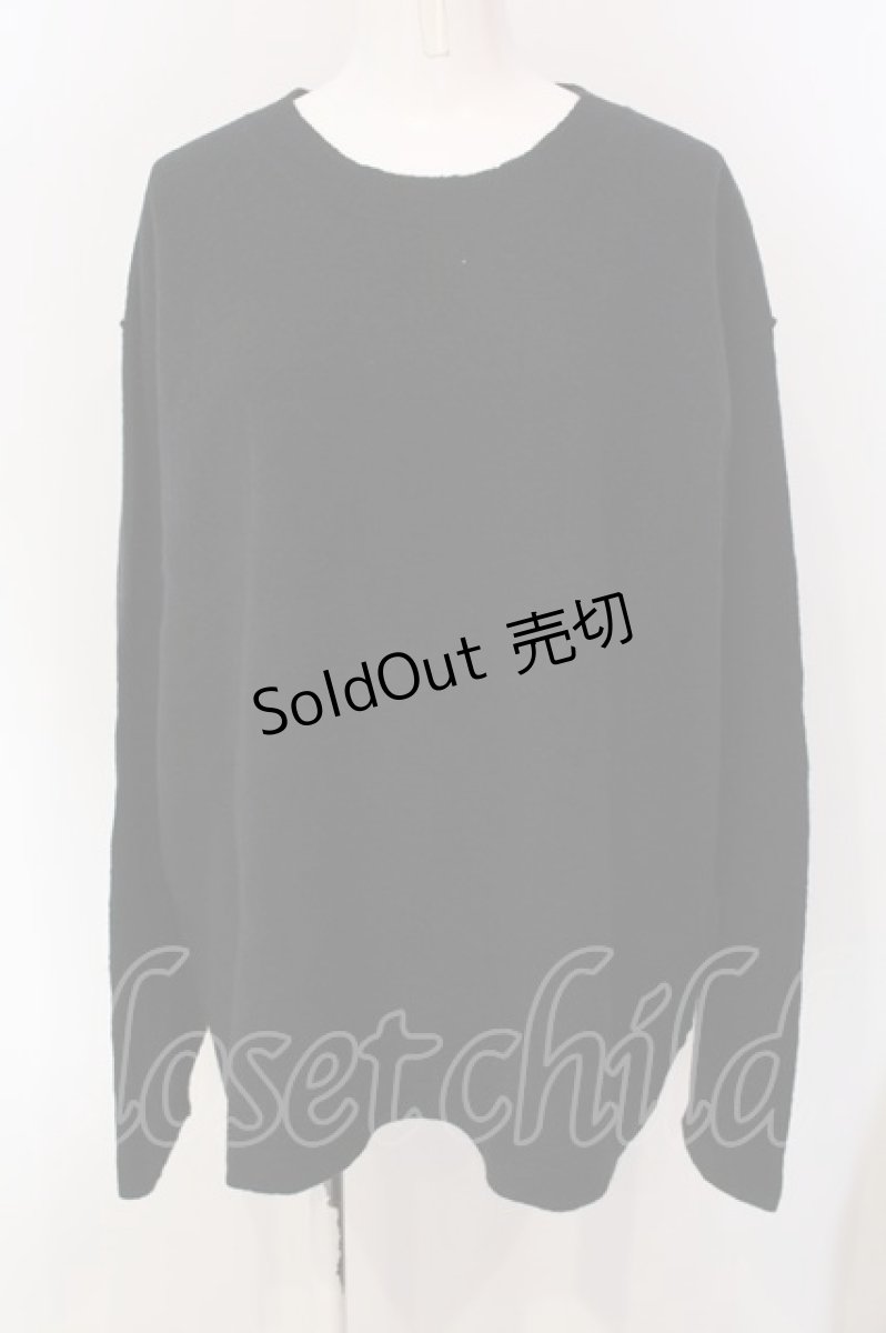 画像1: 【SALE】RNA / 縮絨ルーズプルオーバー M ブラック O-25-04-10-083-PU-SK-YM-ZT061 (1)
