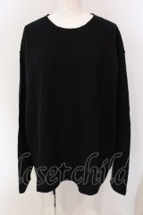 RNA / 縮絨ルーズプルオーバー M ブラック O-25-04-10-083-PU-SK-YM-ZT61