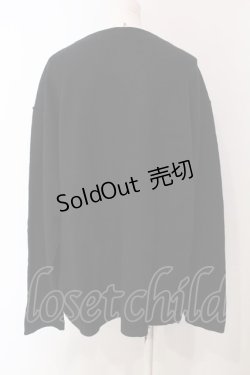 画像2: RNA / 縮絨ルーズカーディガン M ブラック O-25-04-10-084-PU-SK-YM-ZT59