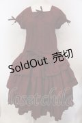 Physical Drop / 3段フリルワンピース  ボルドー O-25-04-10-009-LO-OP-IG-OS