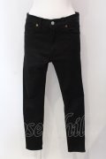 RNA / ロークロッチサルエルスキニーパンツ S ブラック O-25-04-10-088-PU-PA-YM-ZT59