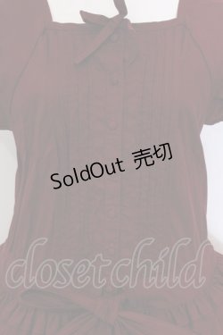 画像2: Physical Drop / 3段フリルワンピース  ボルドー O-25-04-10-009-LO-OP-IG-OS