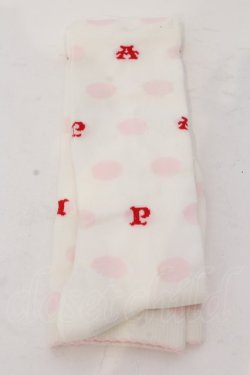 画像2: Angelic Pretty / カラフルドットオーバーニー  シロ×ピンク×アカ O-25-04-10-090-AP-ZA-IG-OS