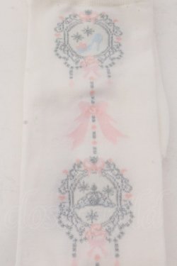 画像2: BABY,THE STARS SHINE BRIGHT / Cinderella Jewelryオーバーニーソックス  シロ O-25-04-10-092-BA-ZA-IG-OS