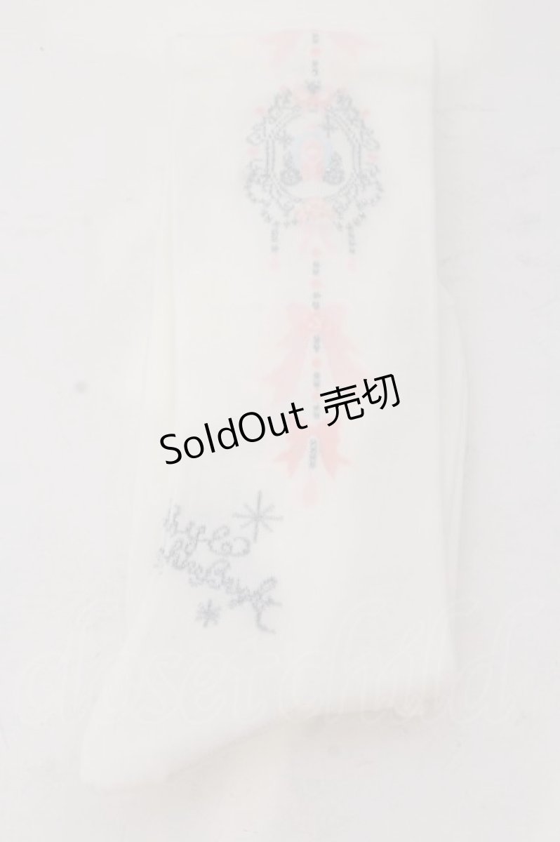 画像3: 【SALE】BABY,THE STARS SHINE BRIGHT / Cinderella Jewelryオーバーニーソックス  シロ O-25-05-27-1015-BA-ZA-IG-ZT394-F005 (3)