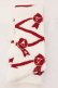 画像2: BABY,THE STARS SHINE BRIGHT / レースアップ柄オーバーニー  シロ×えんじ O-25-04-10-093-BA-ZA-IG-OS (2)