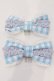 画像1: Angelic Pretty / POPチェックリボンコーム  サックス×ラベンダー O-25-04-10-094-AP-AC-IG-OS (1)