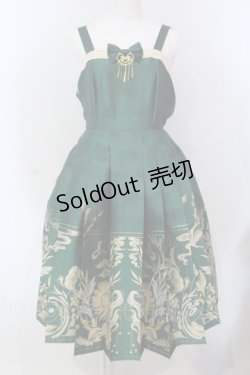画像1: GARDEN oF THE GoDS（海外ロリィタ） / チャイナジャンパースカート  グリーン O-25-04-10-010-LO-OP-IG-ZS