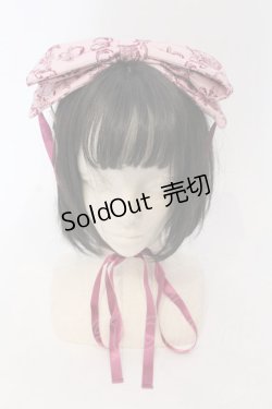 画像1: metamorphose / クラウンクロスリボン型ヘッドドレス  ピンク O-25-04-10-106-ME-AC-OW-OS