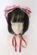 画像1: metamorphose / クラウンクロスリボン型ヘッドドレス  ピンク O-25-04-10-106-ME-AC-OW-OS (1)