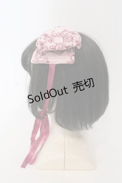 画像3: metamorphose / クラウンクロスリボン型ヘッドドレス  ピンク O-25-04-10-106-ME-AC-OW-OS