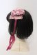 画像3: metamorphose / クラウンクロスリボン型ヘッドドレス  ピンク O-25-04-10-106-ME-AC-OW-OS (3)