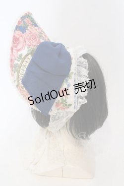 画像4: BAROQUE / Secret garden フラワーボンネット  ブルー O-25-04-10-107-EL-AC-IG-OS