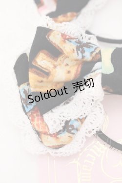 画像2: metamorphose / ビスケット柄リボンヘアゴム（2個Set）  クロ O-25-04-10-114-ME-AC-OW-OS