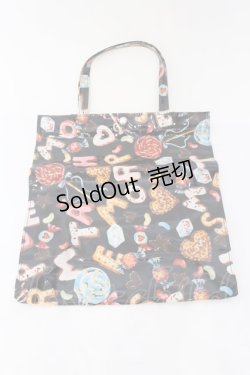 画像1: metamorphose / オリジナルビスケット柄Bag  クロ O-25-04-10-115-ME-BG-OW-OS