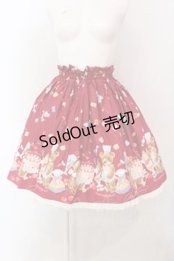 画像1: metamorphose / くまパティシエスカート  ワイン O-25-04-10-013-ME-SK-IG-OS