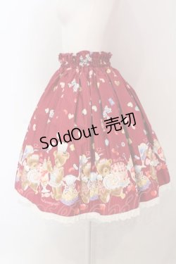 画像3: metamorphose / くまパティシエスカート  ワイン O-25-04-10-013-ME-SK-IG-OS