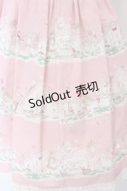 画像3: BABY,THE STARS SHINE BRIGHT / ハロウィンアリス総柄ジャンパースカート  ピンク O-25-04-10-016-BA-OP-IG-OS