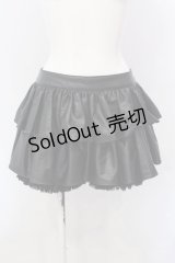 Na+H / 合皮ショートパンツ付きスカート  ブラック O-25-04-10-003-PU-PA-IG-OS