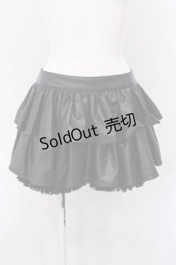 画像1: Na+H / 合皮ショートパンツ付きスカート  ブラック O-25-04-10-003-PU-PA-IG-OS