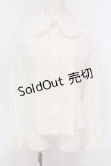 BABY,THE STARS SHINE BRIGHT / 後ろピンタック共フリルブラウス  オフシロ O-25-04-10-019-BA-BL-IG-OS