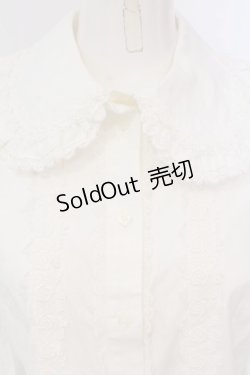 画像2: BABY,THE STARS SHINE BRIGHT / 後ろピンタック共フリルブラウス  オフシロ O-25-04-10-019-BA-BL-IG-OS