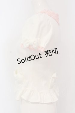 画像3: Angelic Pretty / リボントッピングカットカーディガン  オフシロ×ピンク O-25-04-10-020-AP-TO-IG-OS