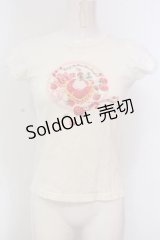 BABY,THE STARS SHINE BRIGHT / スウィートフルーツア・ラ・モード柄 タルトTシャツ  オフシロ O-25-04-10-021-BA-TO-IG-OS