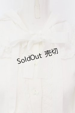 画像2: BABY,THE STARS SHINE BRIGHT / さくらんぼレースのうさみみカットカーディガン  シロ O-25-04-10-022-BA-TO-IG-OS