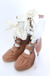 axes femme / ナポレオンミドルブーツ M 淡ピンク O-25-04-11-052-AX-SH-IG-ZT286