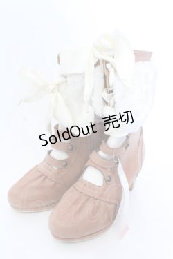 画像1: axes femme / ナポレオンミドルブーツ M 淡ピンク O-25-04-11-052-AX-SH-IG-ZT286