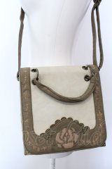 axes femme / スクエアバッグ  ベージュ×ブラウン O-25-04-11-006-AX-BG-IG-ZT286
