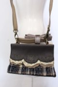 axes femme / スカラップフラップミニポシェット  ブラウン O-25-04-11-007-AX-BG-IG-ZT286