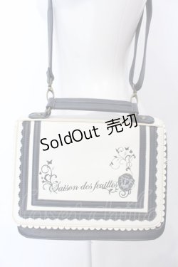 画像1: axes femme / 3WAYセーラー襟風バッグ  アイボリー×ネイビー O-25-04-11-008-AX-BG-IG-ZT273