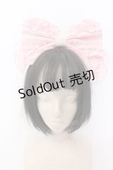 Angelic Pretty / ロゴ刺繍フリルリボンカチューシャ  ピンク O-25-04-11-012-AP-AC-OW-OS