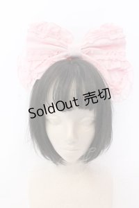 Angelic Pretty / ロゴ刺繍フリルリボンカチューシャ  ピンク O-25-04-11-012-AP-AC-OW-OS