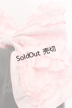 画像2: Angelic Pretty / ロゴ刺繍フリルリボンカチューシャ  ピンク O-25-04-11-012-AP-AC-OW-OS