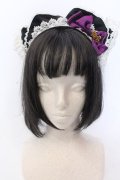 ALICE and the PIRATES / ネコ耳カフェカチューシャ  クロ×パープル O-25-04-11-017-PA-AC-IG-OS